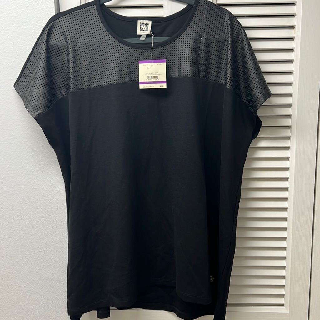 Anne Klein Serenity Dolman Black TShirt Sz 2x Brand New Brand New Tag 89
